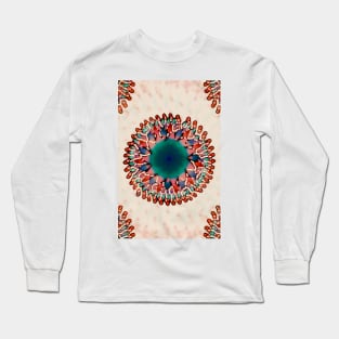 Earthy Starburst Mandala Long Sleeve T-Shirt